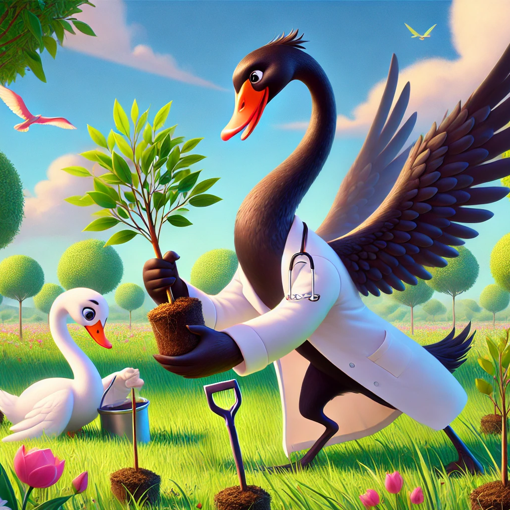 Black-Swan-character-with-a-graceful-appearance